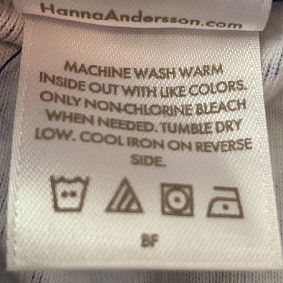 Hanna Andersson Snowflake Christmas Sleeper Size 3-6 Months Organic Cotton - Picture 5 of 5